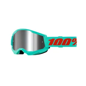 100% Strata 2 MTB Goggles (Mirror Silver/Maupiti)