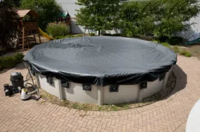 24 ft Round Silverado Above Ground Winter Pool Cover - 12 Year Warranty