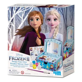 4M Disney Frozen II Design Your Own Wooden Mirror Chest