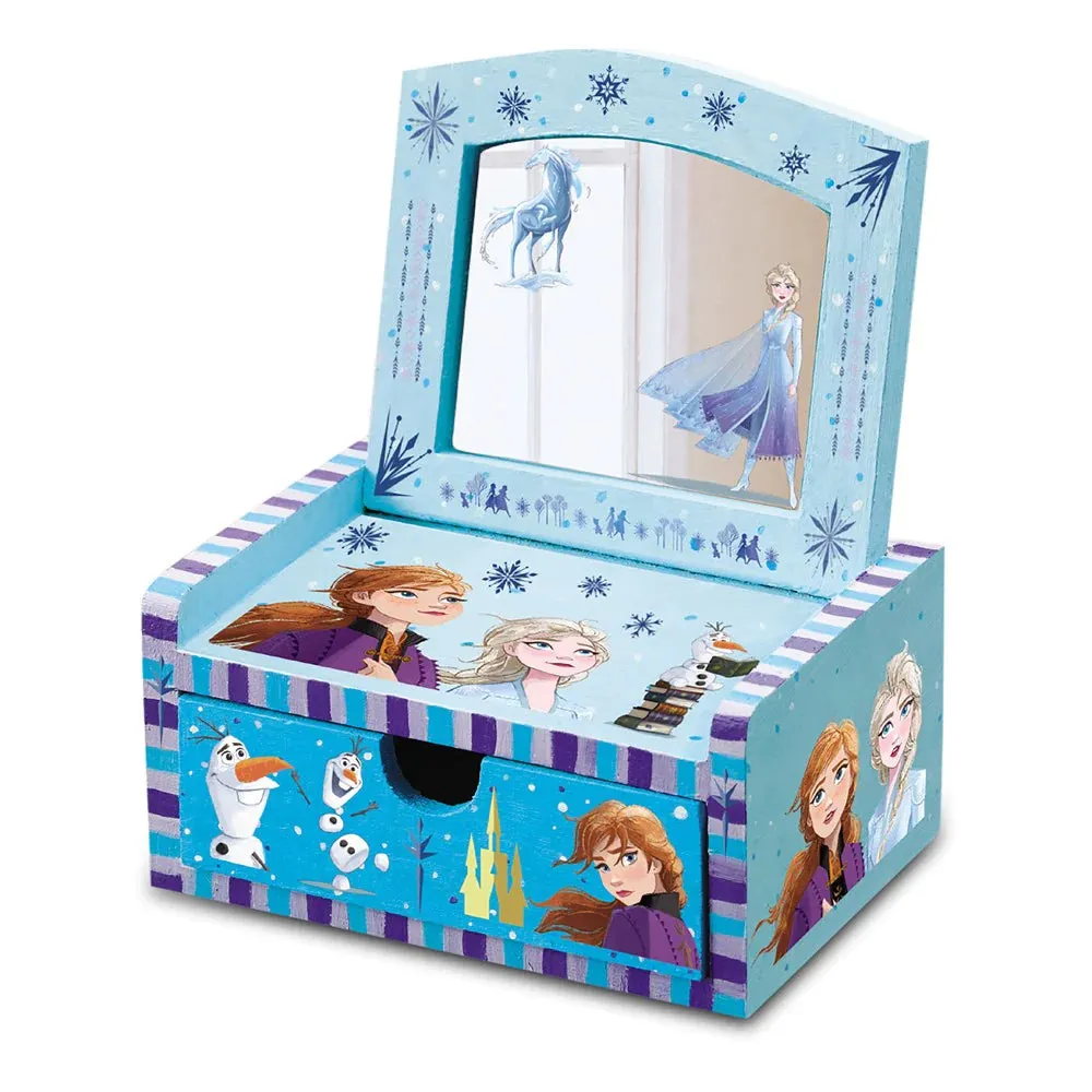 4M Disney Frozen II Design Your Own Wooden Mirror Chest