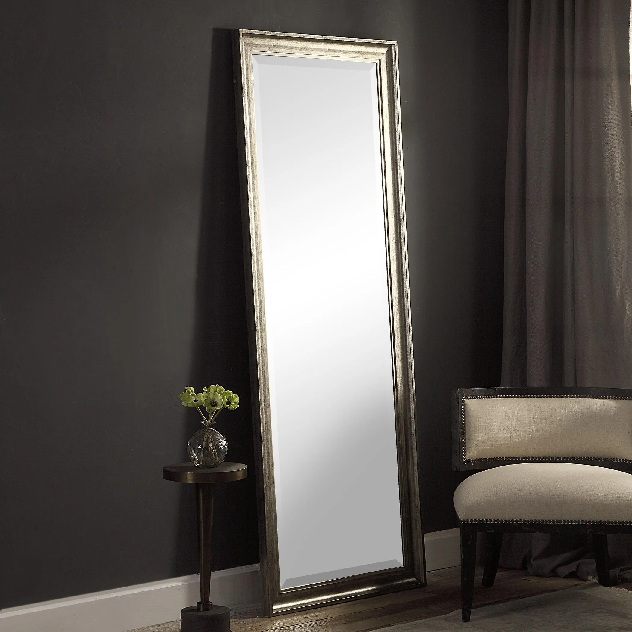 Aaleah Burnished Silver Mirror