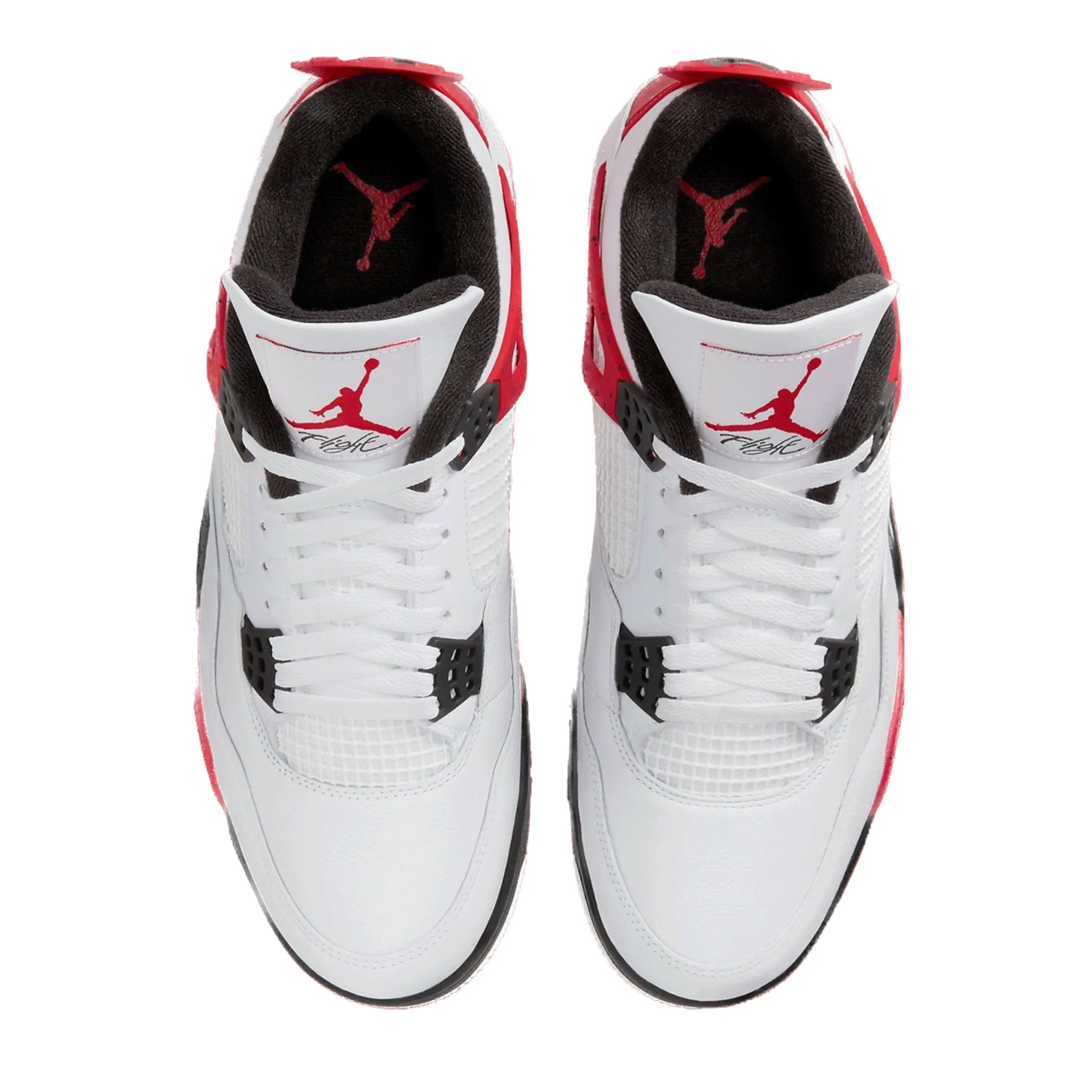 Air Jordan 4 Retro Red Cement White Fire Red Black Neutral