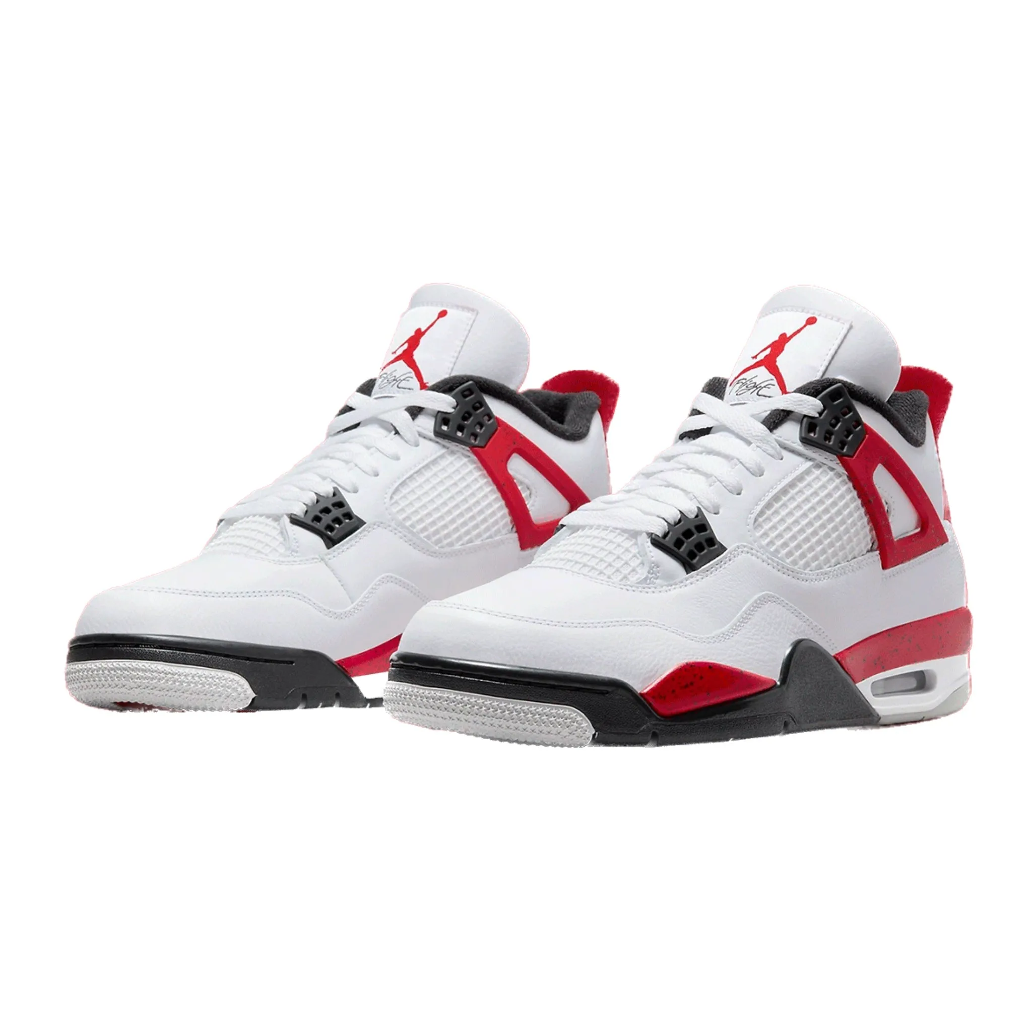 Air Jordan 4 Retro Red Cement White Fire Red Black Neutral