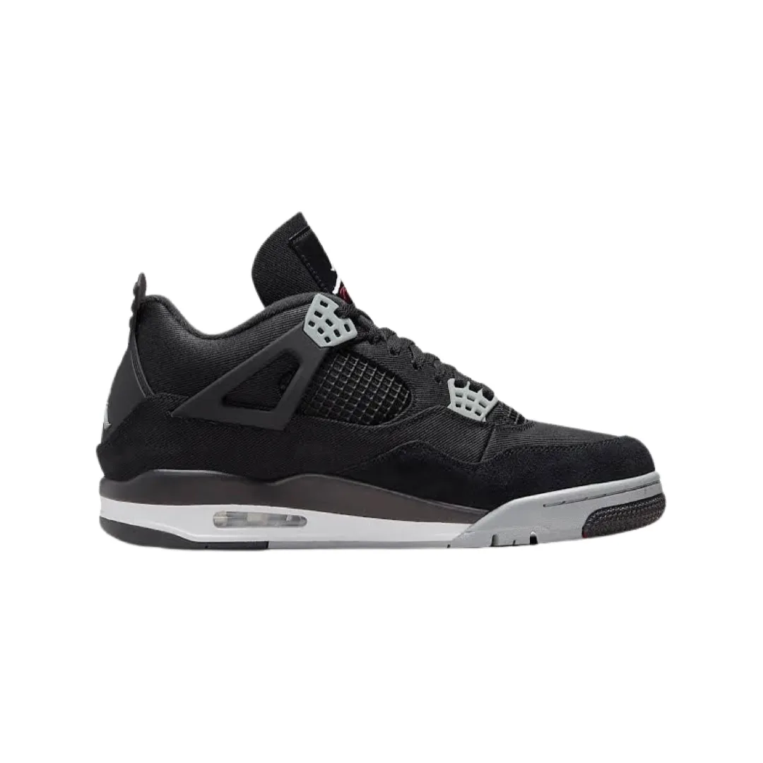 Air Jordan 4 Retro SE Black Canvas Black Light Steel Grey White