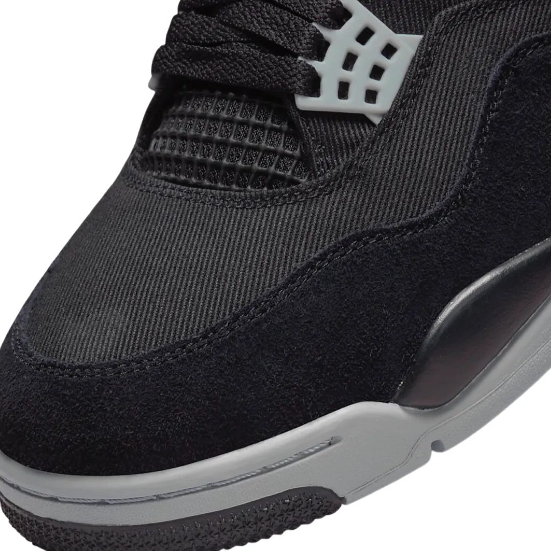 Air Jordan 4 Retro SE Black Canvas Black Light Steel Grey White