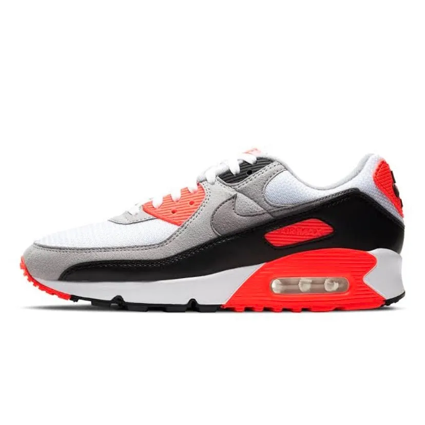 Air Max 90 (3) Radiant Red Infrared 30th Anniversary 2020 White Black Cool Grey OG