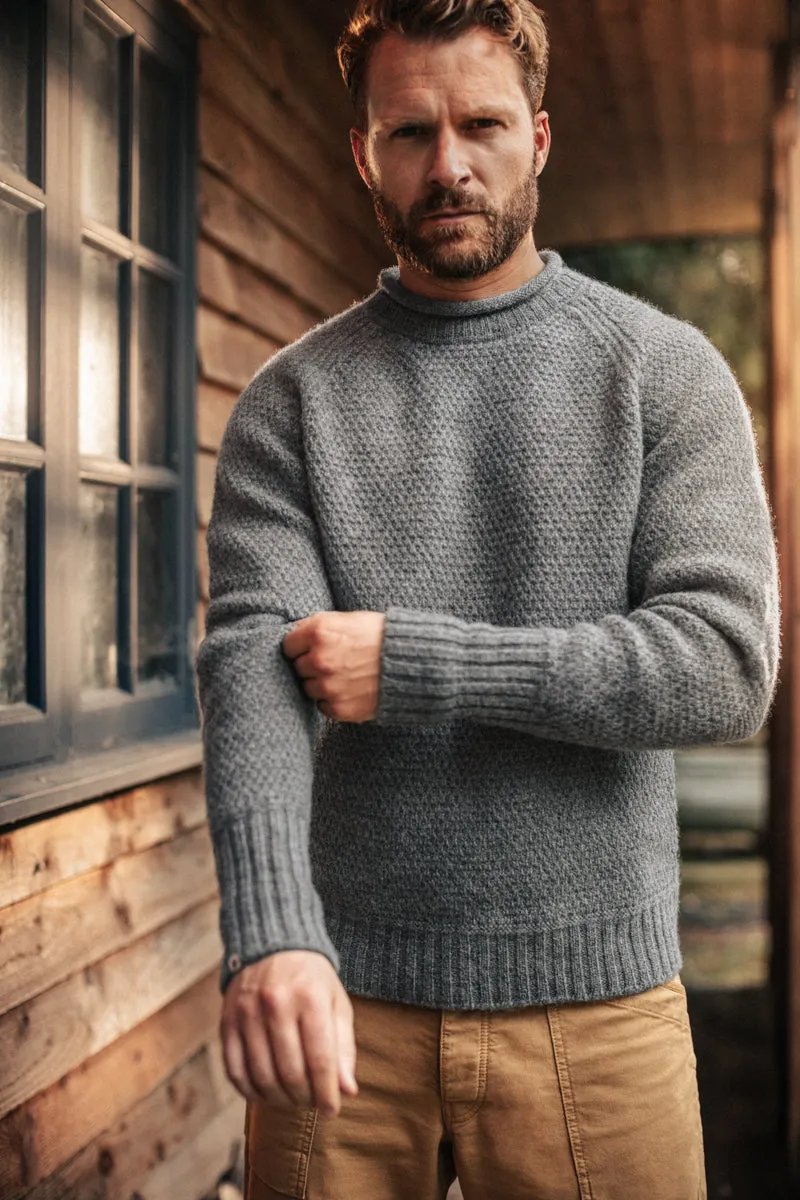 &SONS Lodge Jumper Rollneck Knit Steel Grey