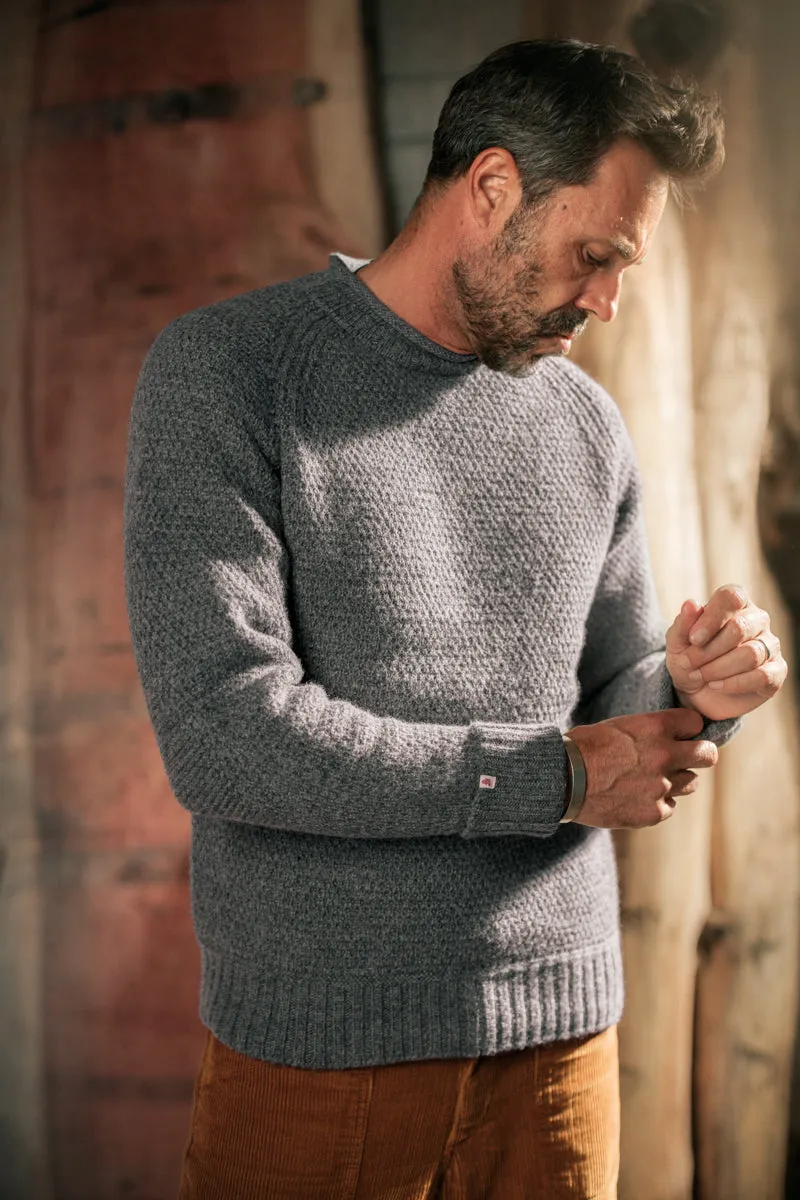 &SONS Lodge Jumper Rollneck Knit Steel Grey