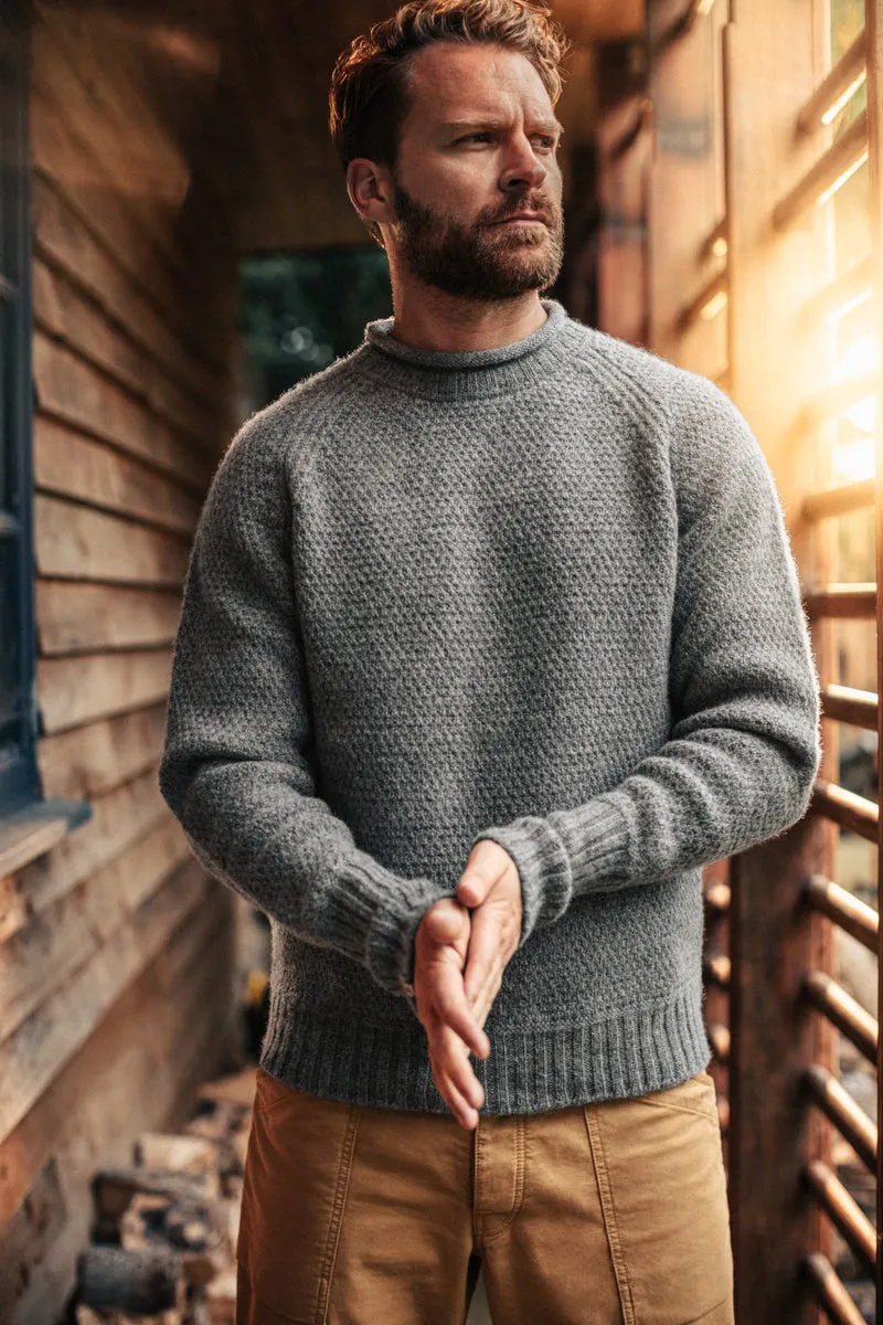 &SONS Lodge Jumper Rollneck Knit Steel Grey