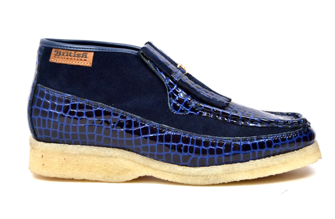 Apollo Croc Suede & Croc Handmade Shoe from British Collection