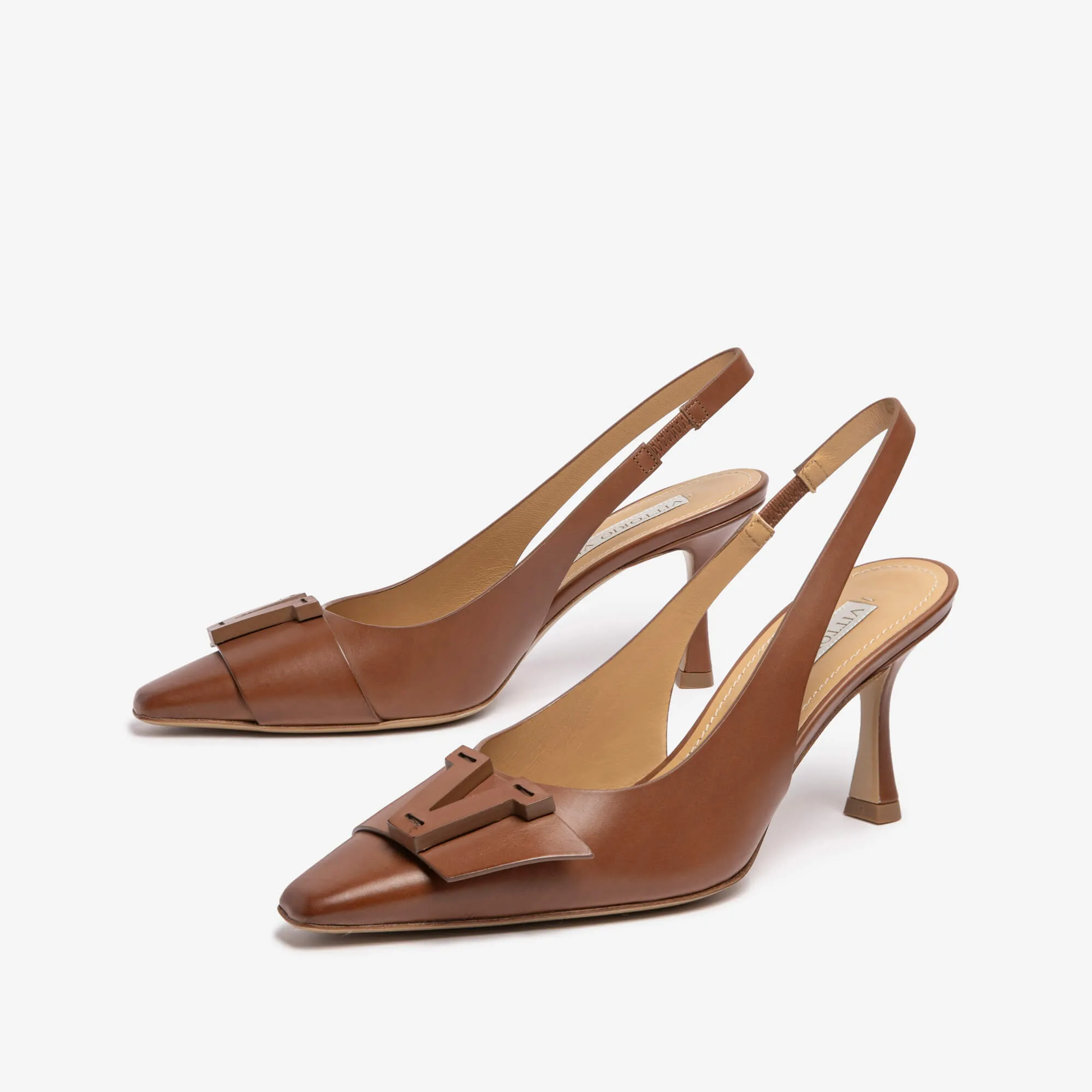 Aquilia | Women's leather sling back décolleté