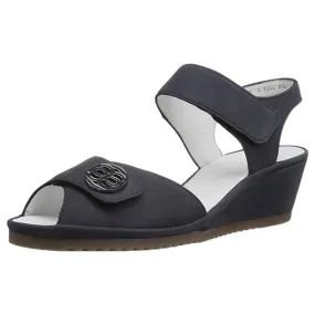 Ara Clara Ocean Nubuck Wedge Sandal (Women's)