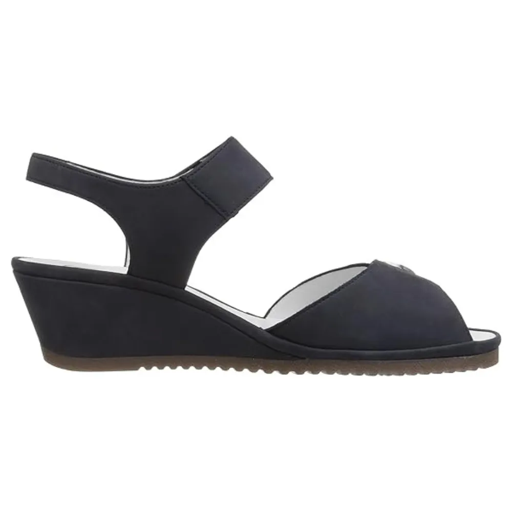 Ara Clara Ocean Nubuck Wedge Sandal (Women's)