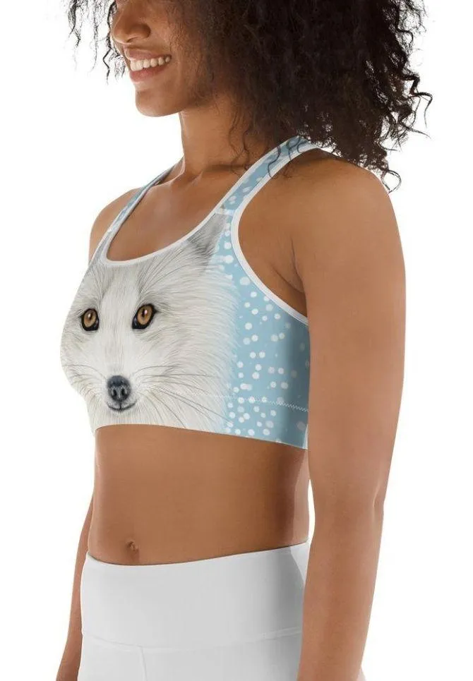 Arctic Fox Dog Sports Bra