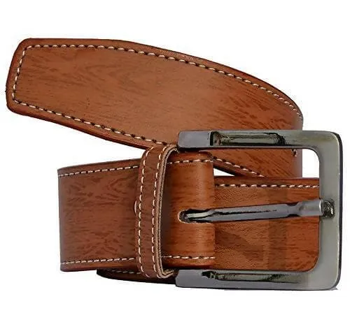 Attractive Men Multicolor Leather Belts Combo (Pack of 2)