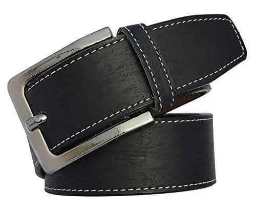 Attractive Men Multicolor Leather Belts Combo (Pack of 2)