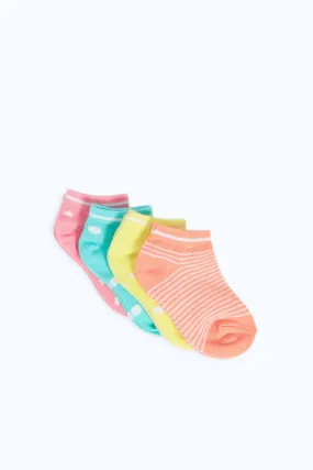 Baby Girl Assorted Printed Ankle Length Sock (Pack Of 4)