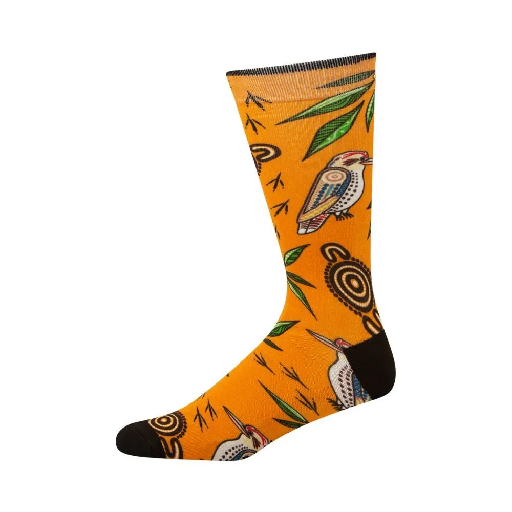 Bamboozld: Mens Native Australian Kookaburra Bamboo Sock