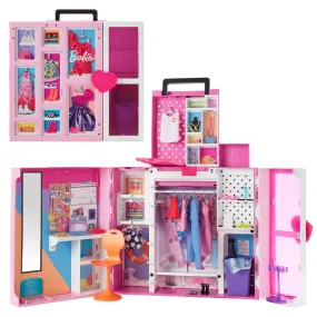 Barbie Closet Playset With 35  Accessories, 5 Complete Looks, Pop-Up 2nd Level, Dream Closet