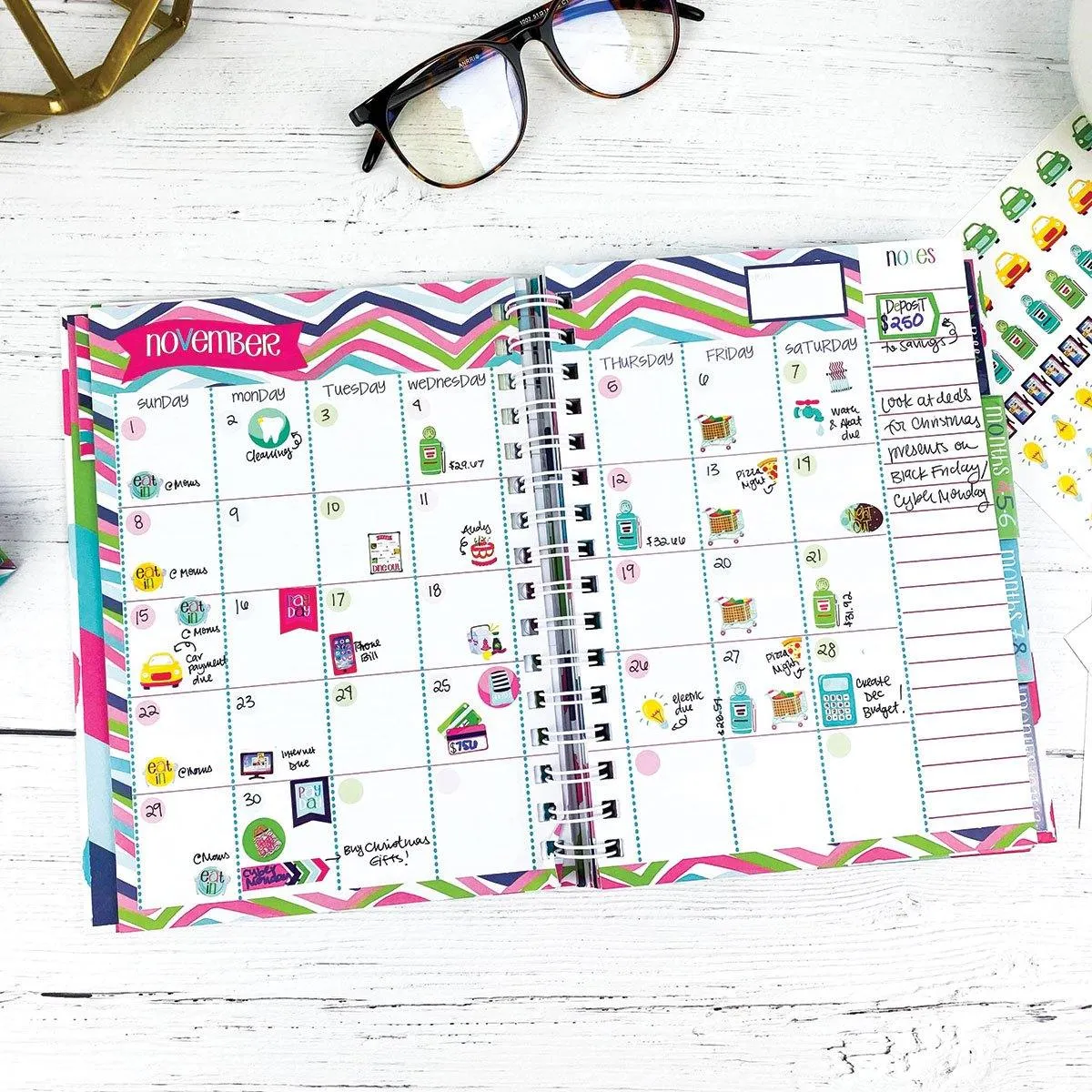 Best Planner Stickers | Family, Work, To-Dos, Events, Goals | 8 Styles