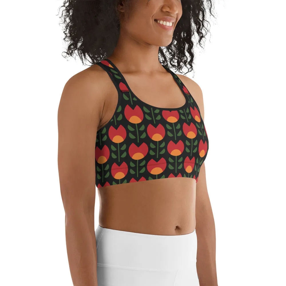 Black History Month Sports Bra