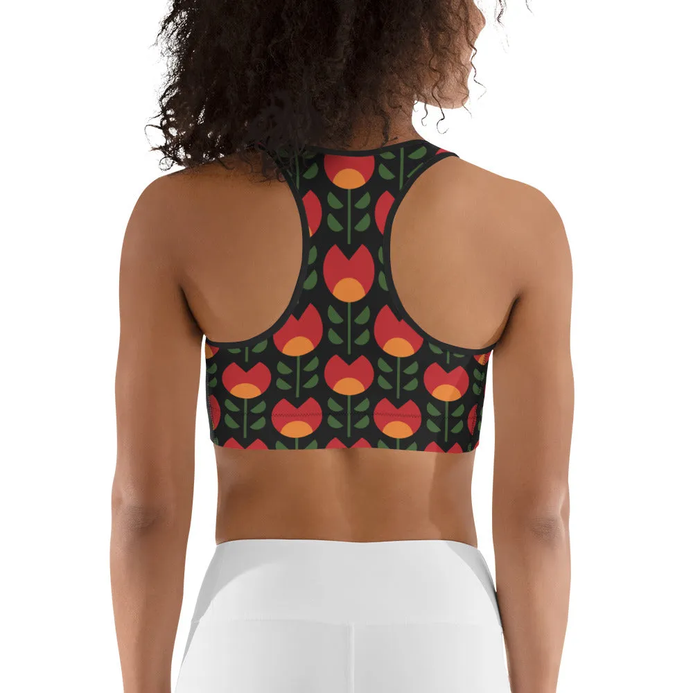 Black History Month Sports Bra