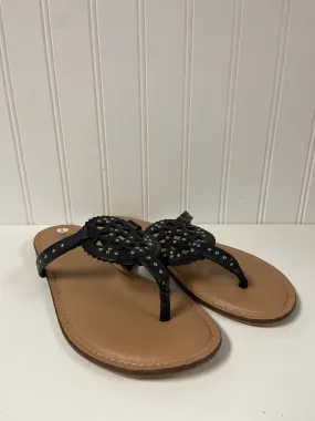 Black Sandals Flip Flops Torrid, Size 7