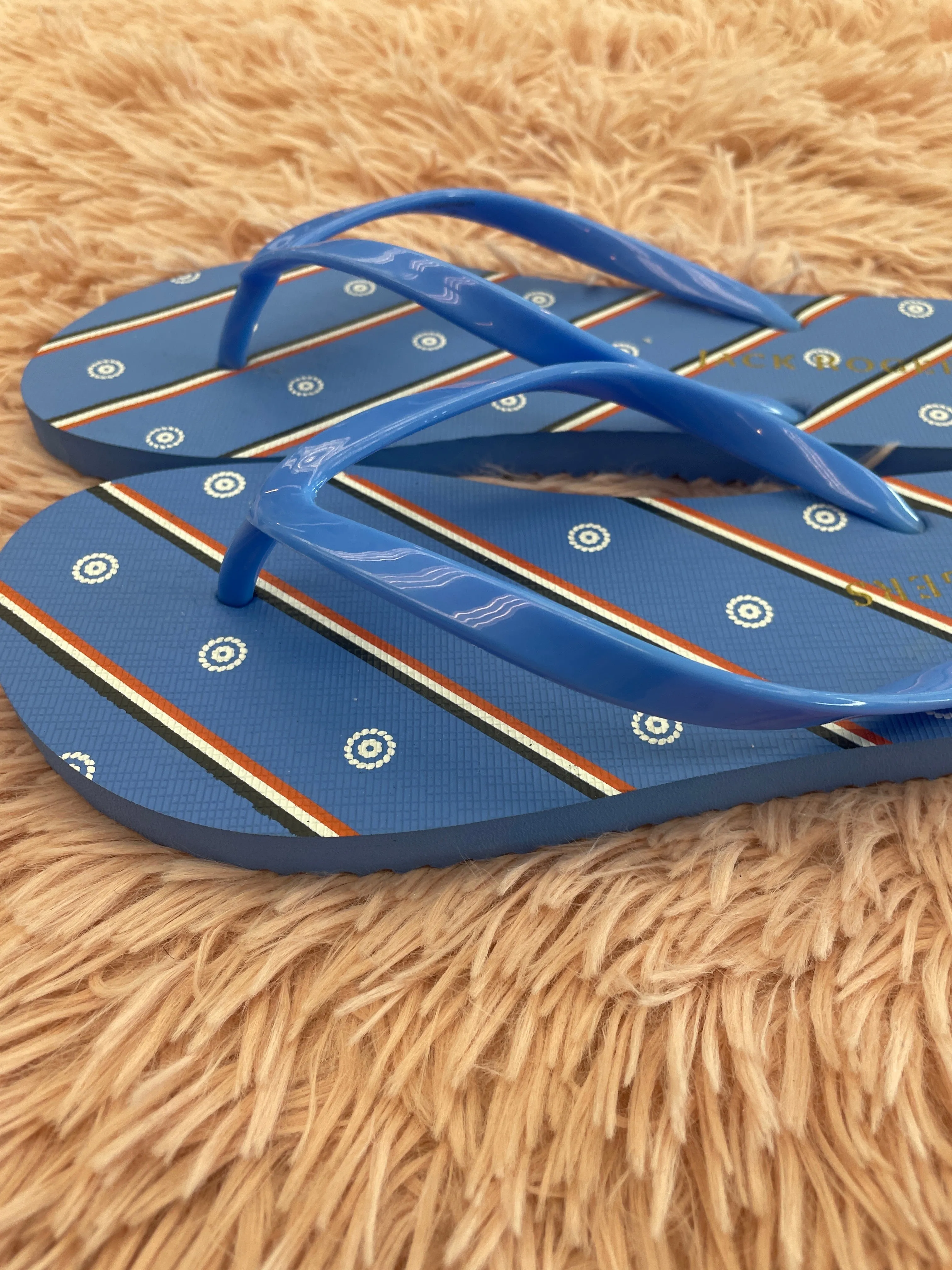 Blue Sandals Flip Flops Jack Rogers, Size 7.5