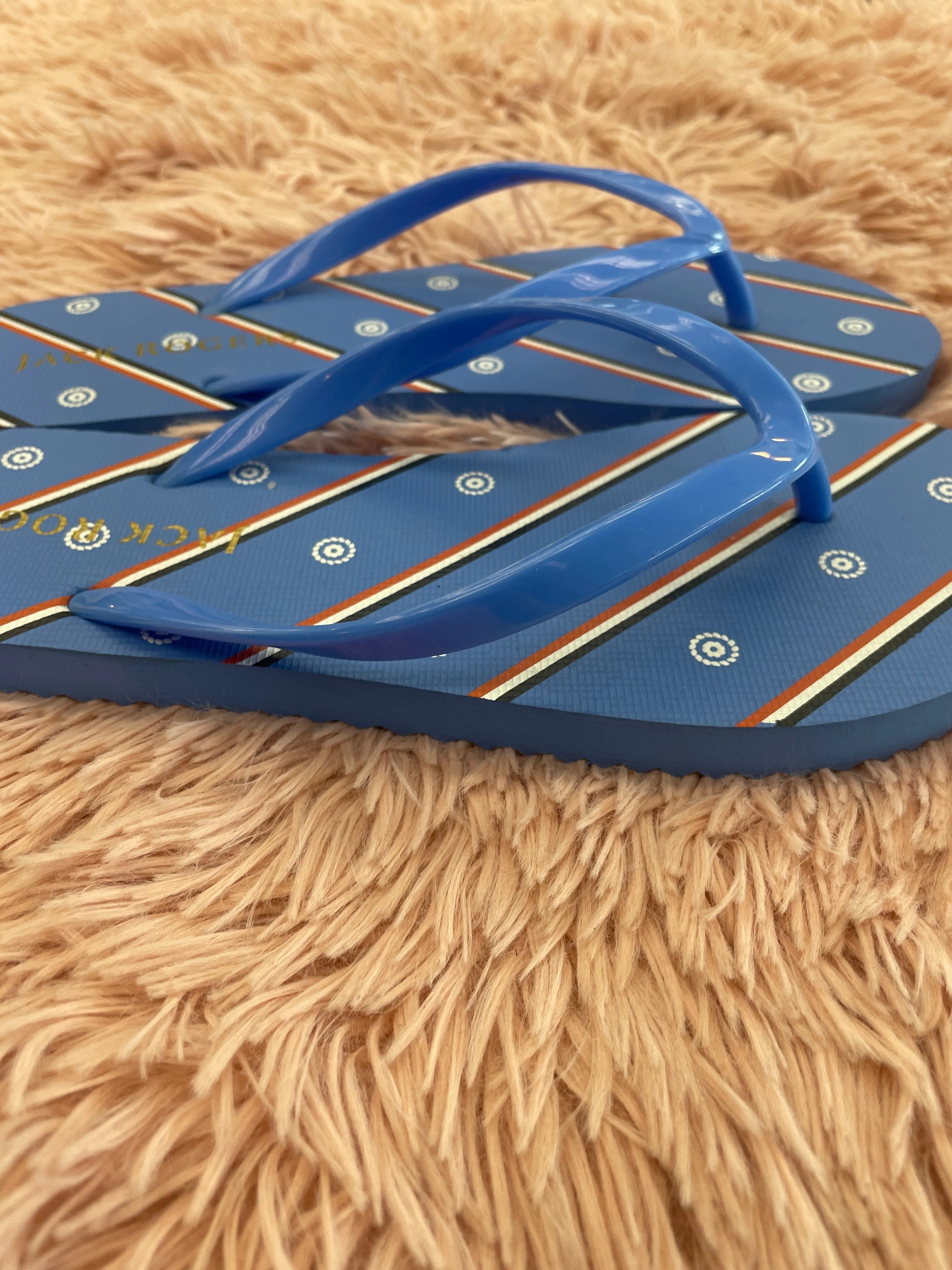 Blue Sandals Flip Flops Jack Rogers, Size 7.5