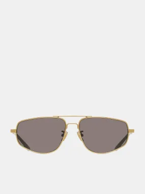 Bond Aviator Sunglasses (668018V4450-8043-GREY-BEIGE)