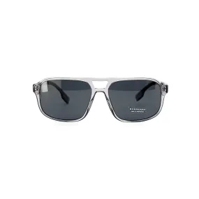 Burberry Men's Grey Plastic Square Sunglasses BE4320/3028/87