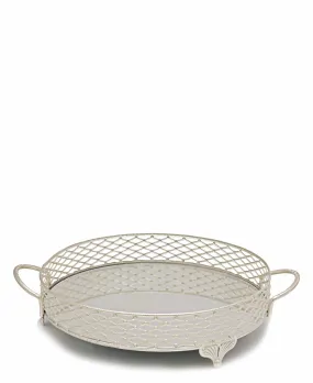 Bursa Collection Sevgi Tray With Handles - Silver