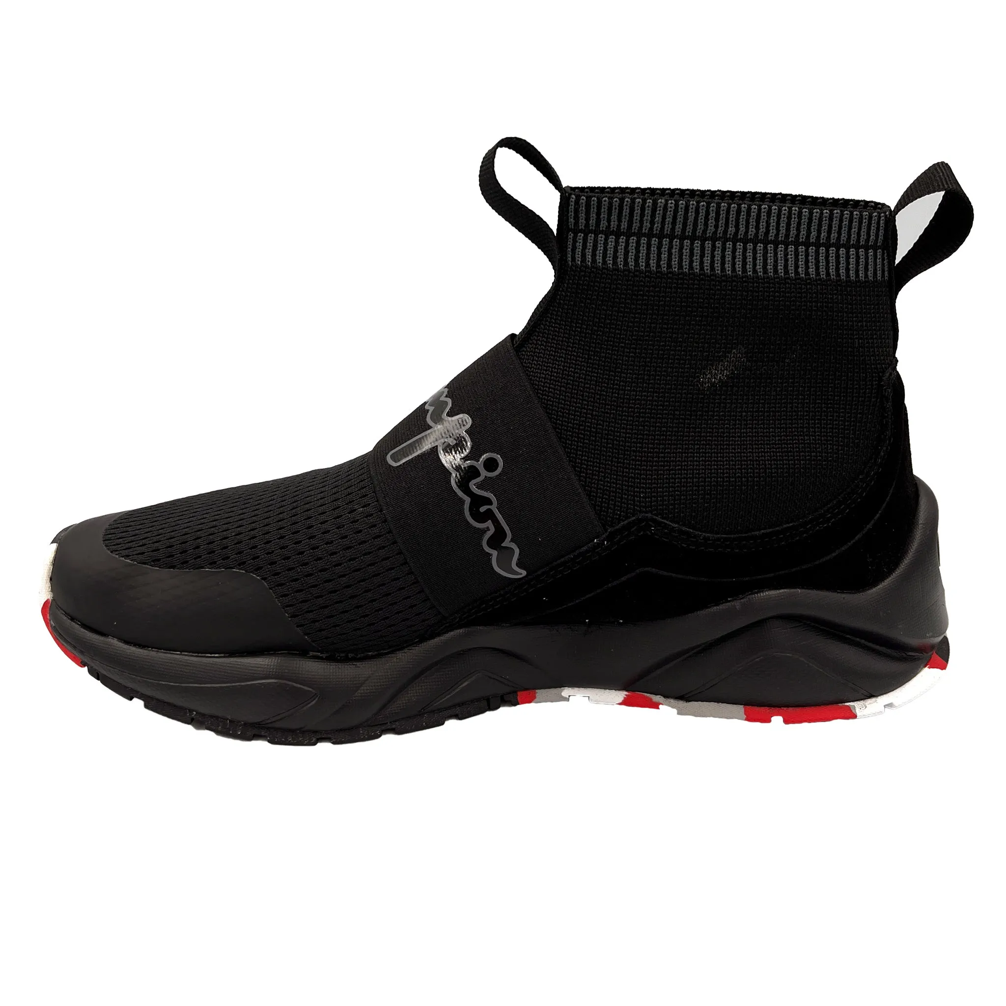 Champion Men's Black/Scarlet Rally Pro Shoes CP101680M