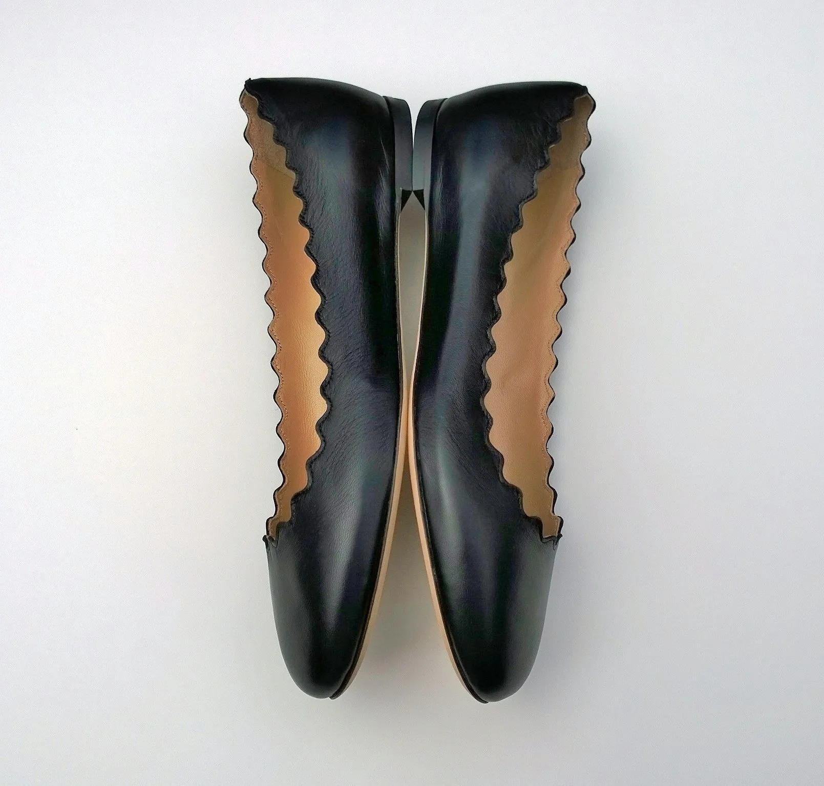 Chloé Lauren Black Leather Flats New Shoes