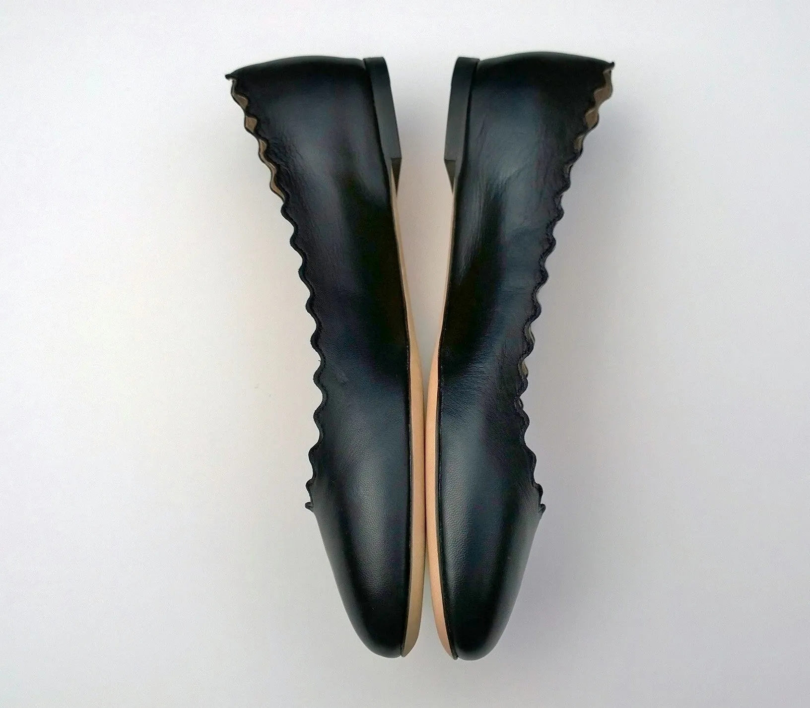 Chloé Lauren Black Leather Flats New Shoes