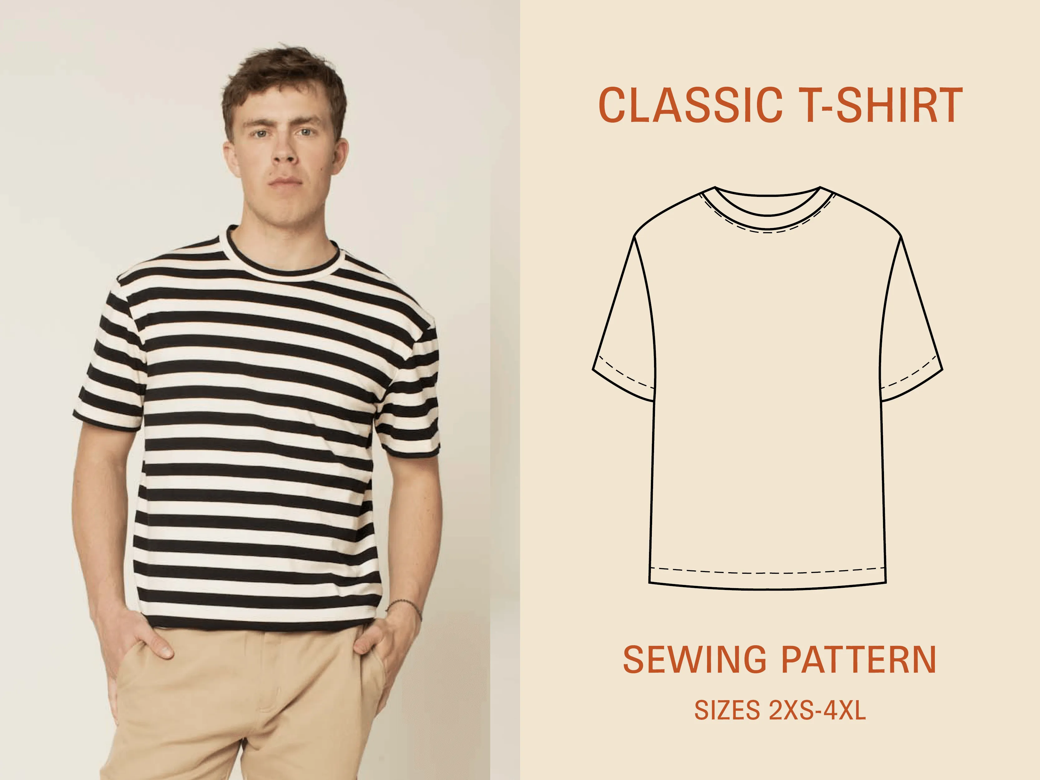 Classic T-shirt sewing pattern