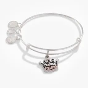 'Coffee Queen' Charm Bangle Bracelet