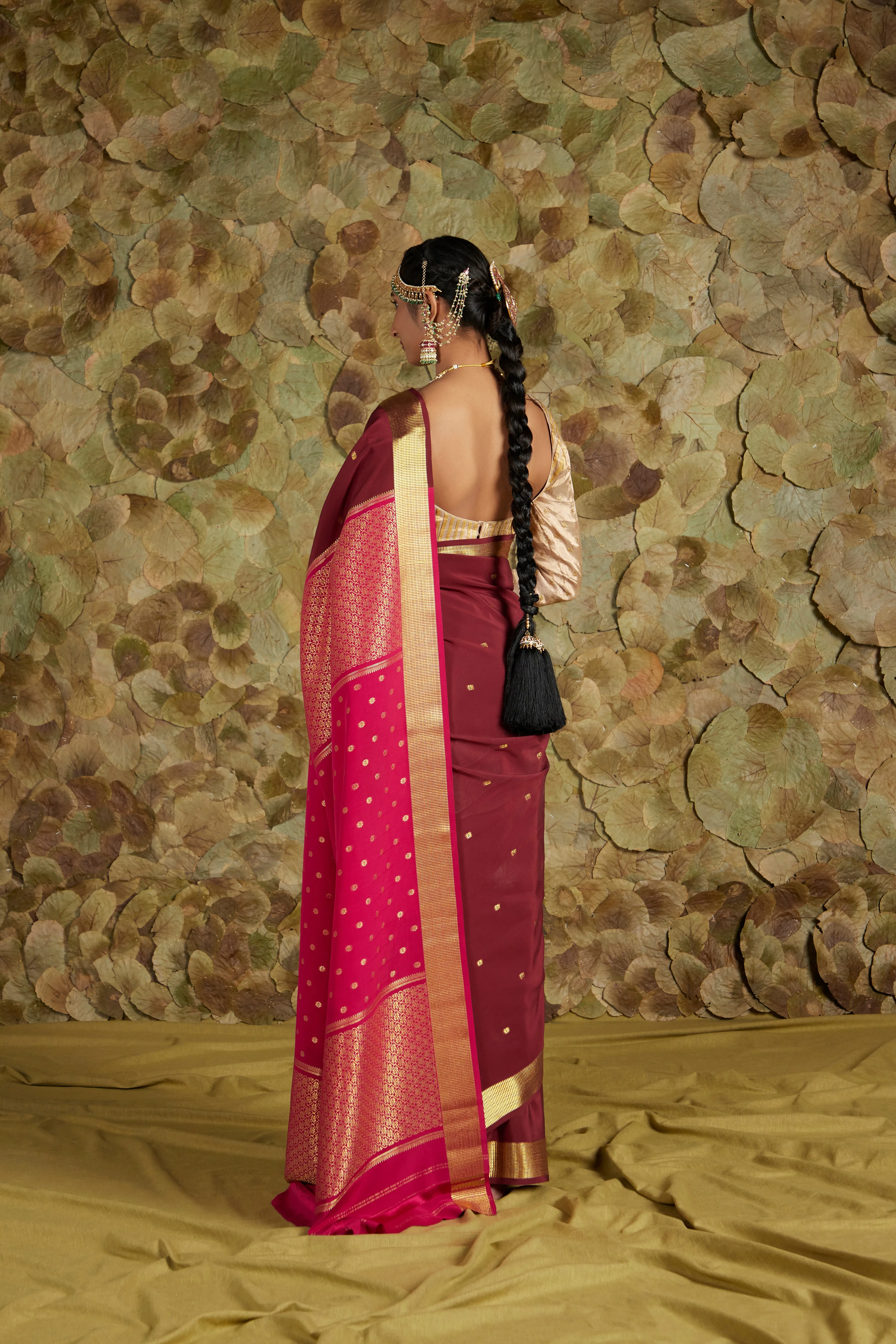 Deepa in Rosewater X Sparkling Grape/ ಗುಲಾಬಿ X ದ್ರಕ್ಷೆ Deepa Saree