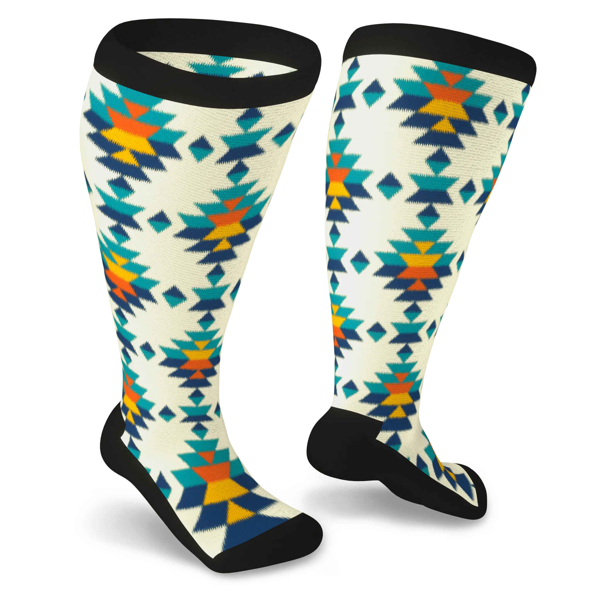 Desert Sunrise Non-Binding Diabetic Socks