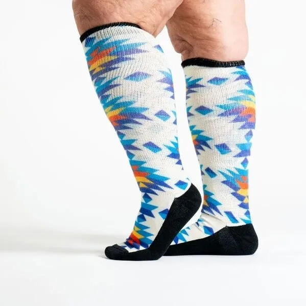 Desert Sunrise Non-Binding Diabetic Socks