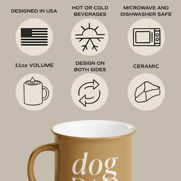 Dog Mom 11 oz Campfire Coffee Mug