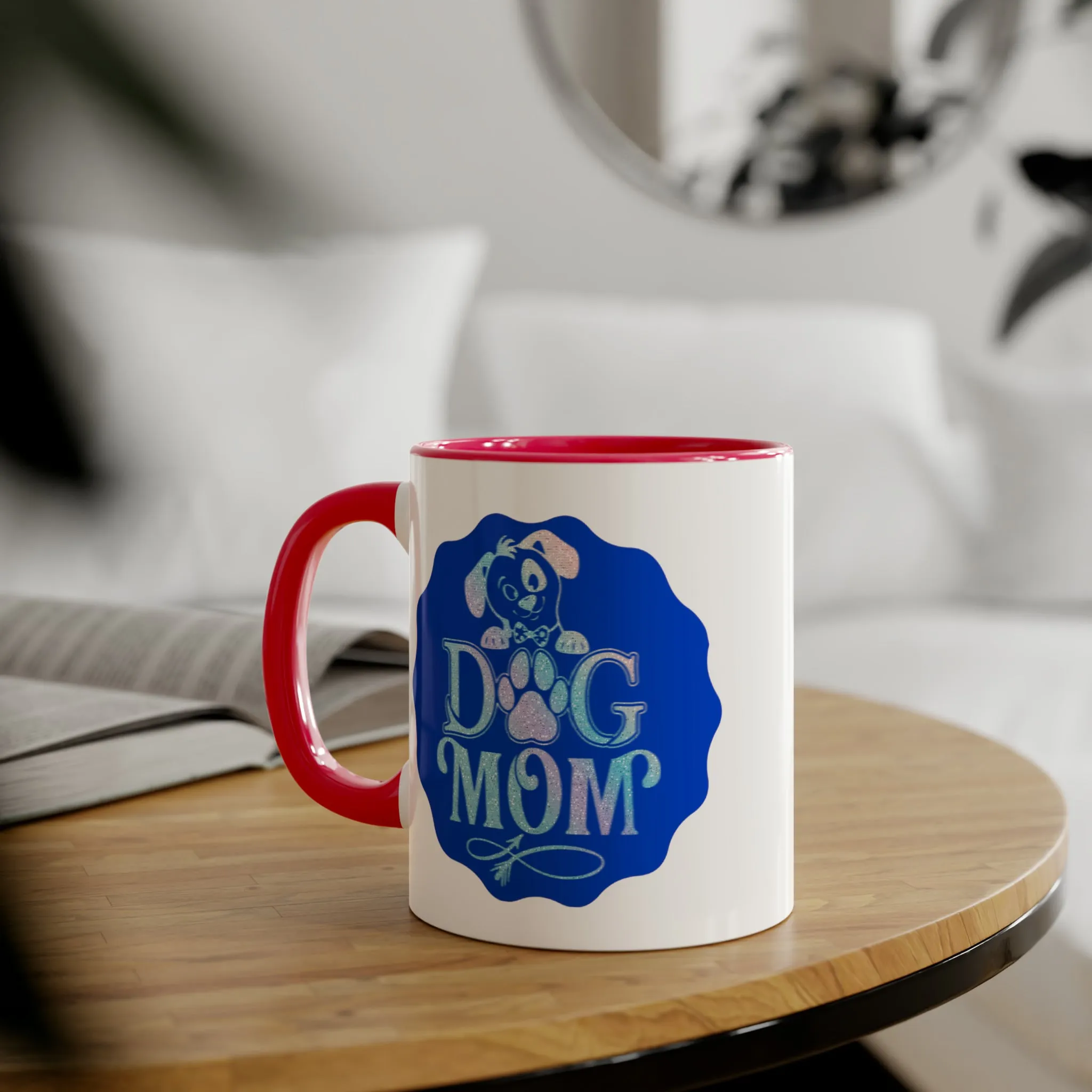 Dog Mom Accent Mugs, 11oz