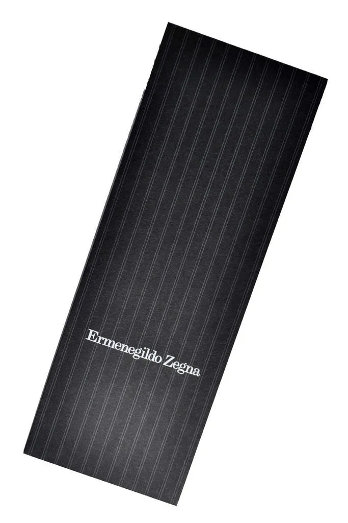 Ermenegildo Zegna Tie Dark Blue Silver Mini Floral