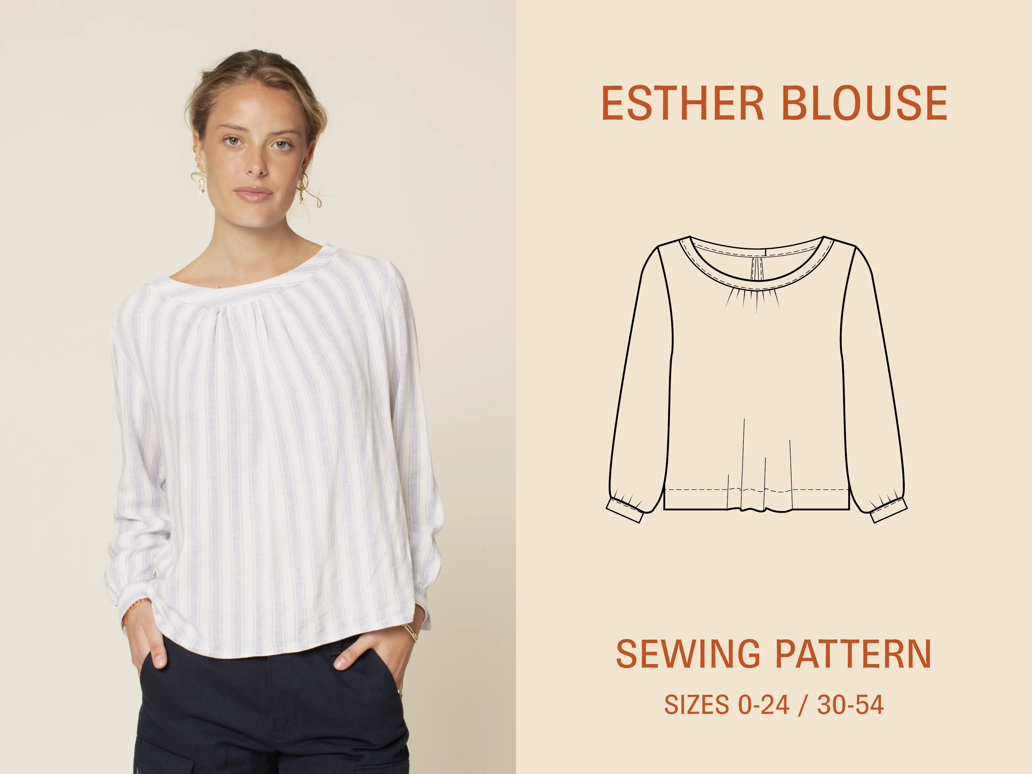 Esther Blouse sewing pattern