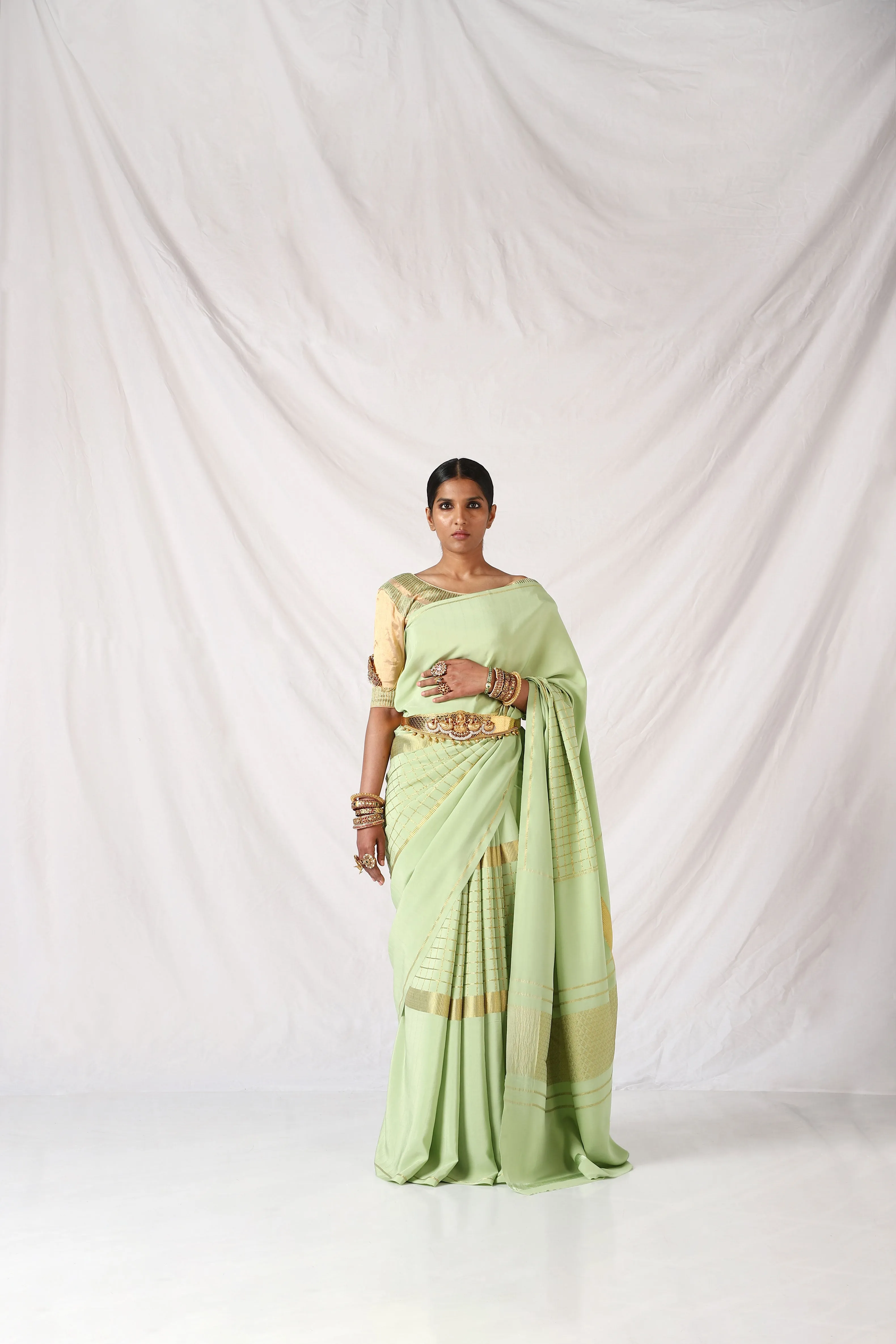 Forest Shade Eshwari Saree