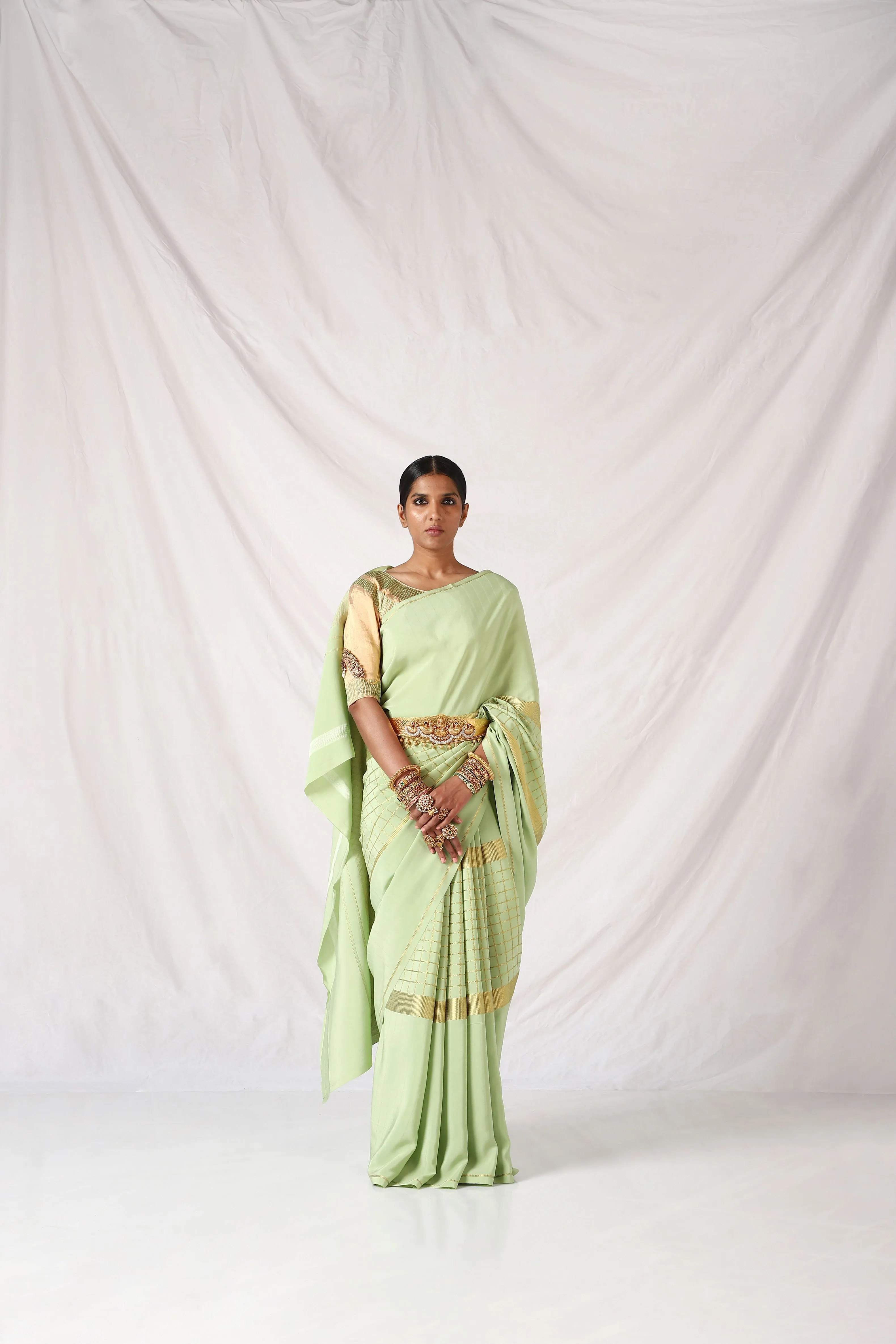 Forest Shade Eshwari Saree