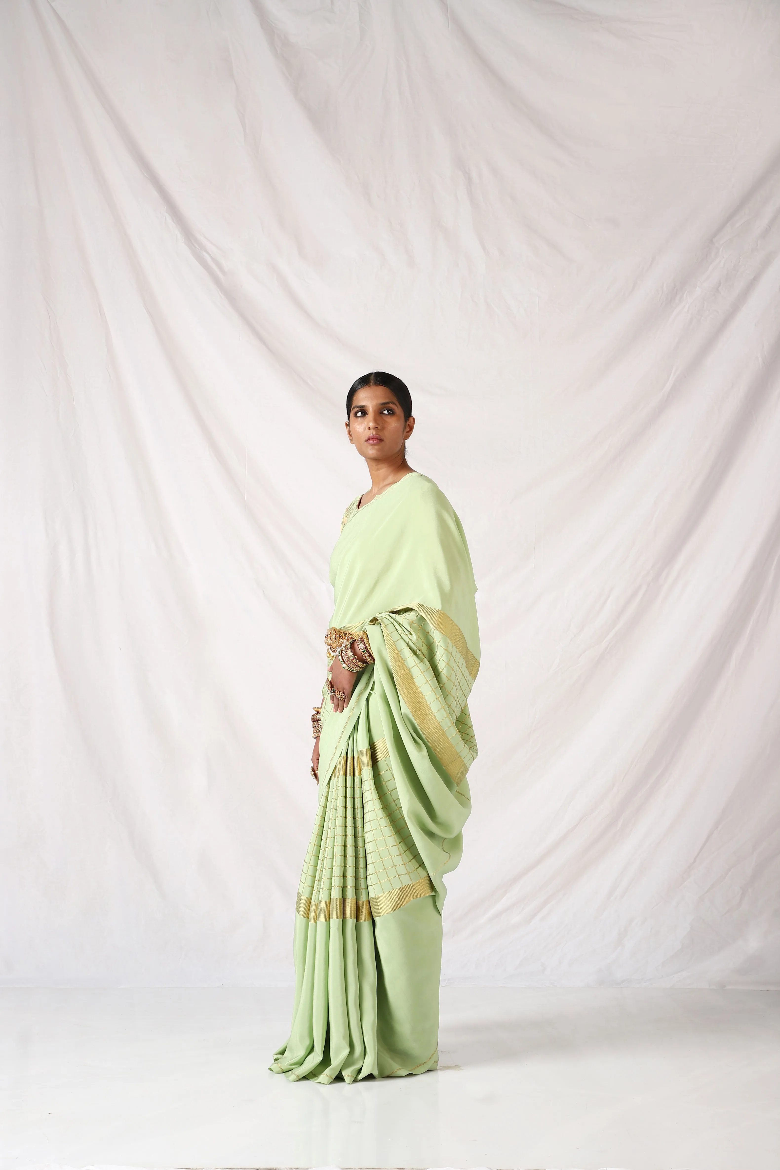 Forest Shade Eshwari Saree