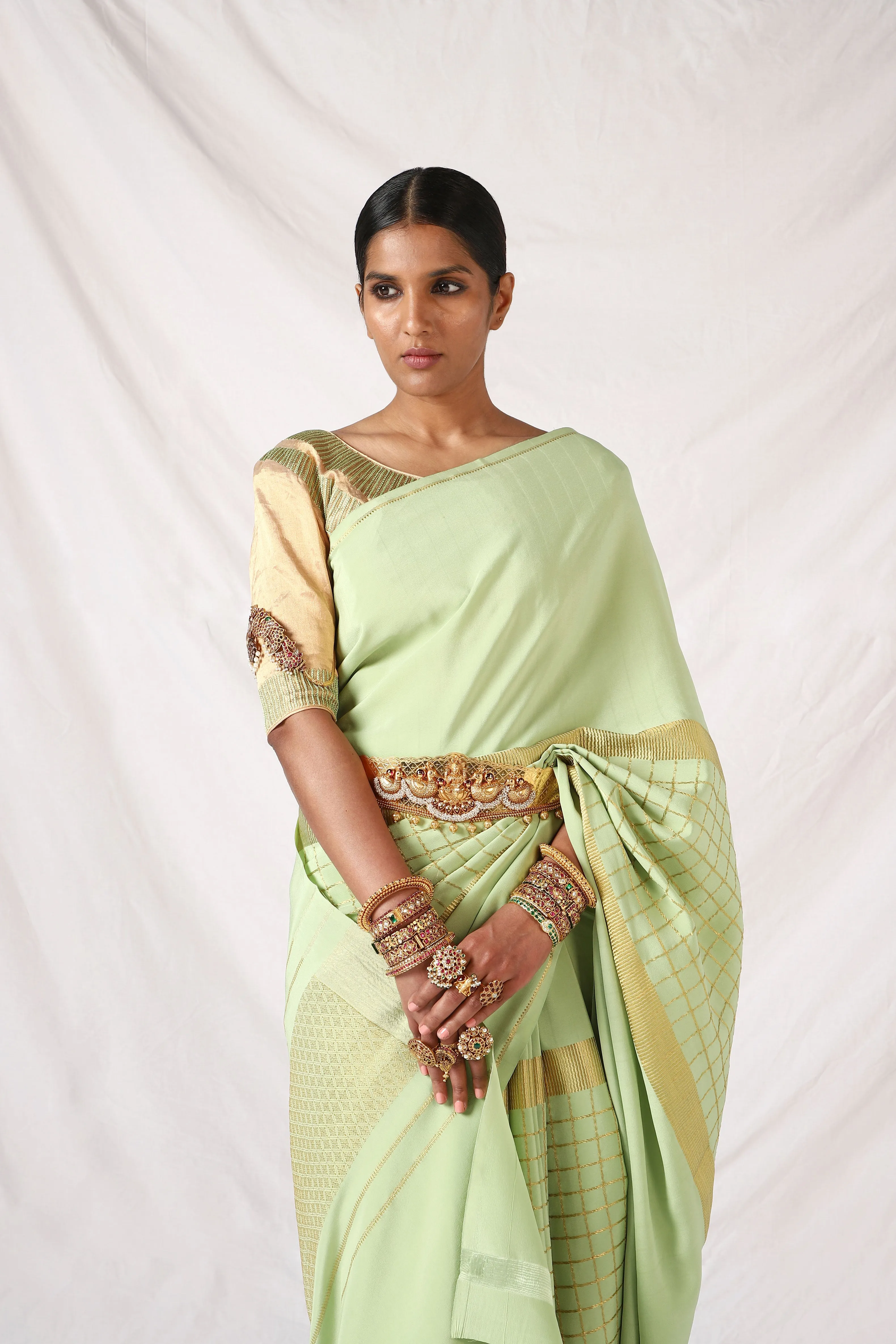 Forest Shade Eshwari Saree