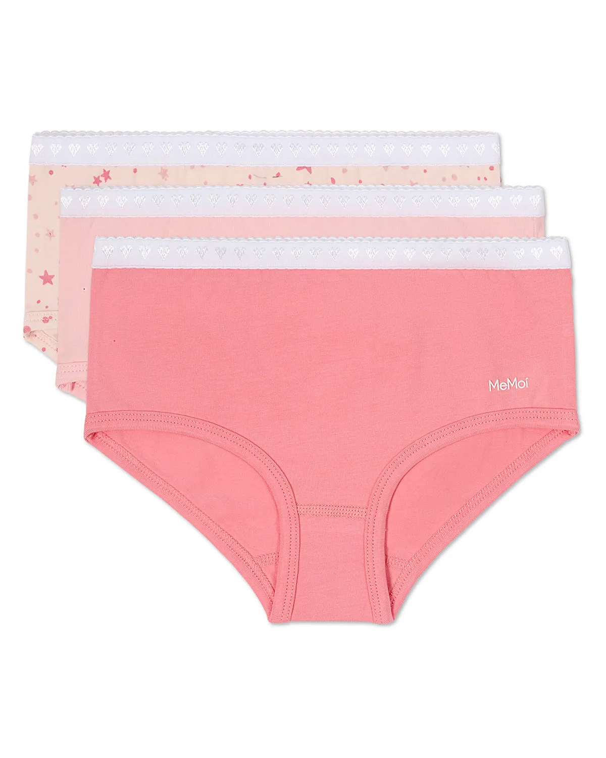 Girl's 3 Pair Pack Starry Briefs