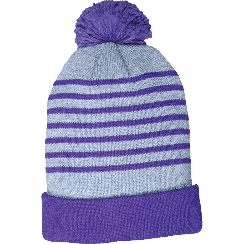 Girl's Hot Paws Stripe Droop Beanie